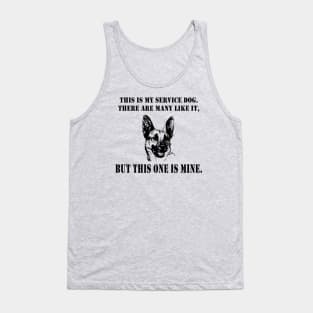 Military Veteran PTSD Service Dog Tank Top